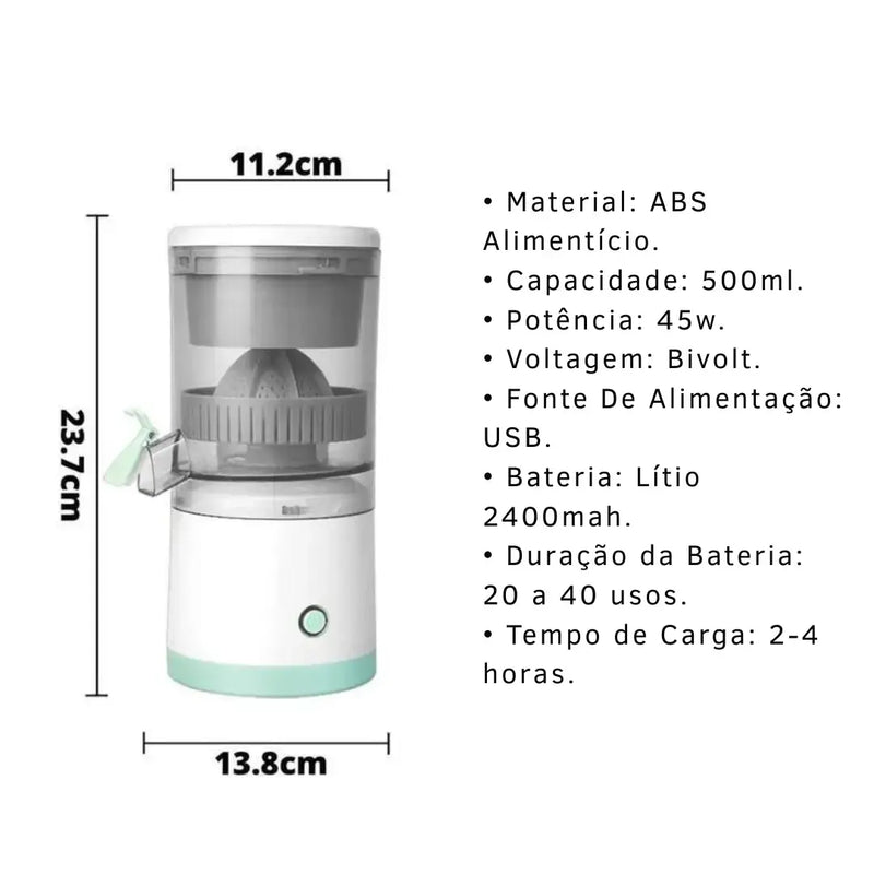 Espremedor Elétrico Portátil USB