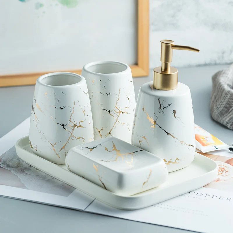 Kit Decoração de porcelanas para Banheiro