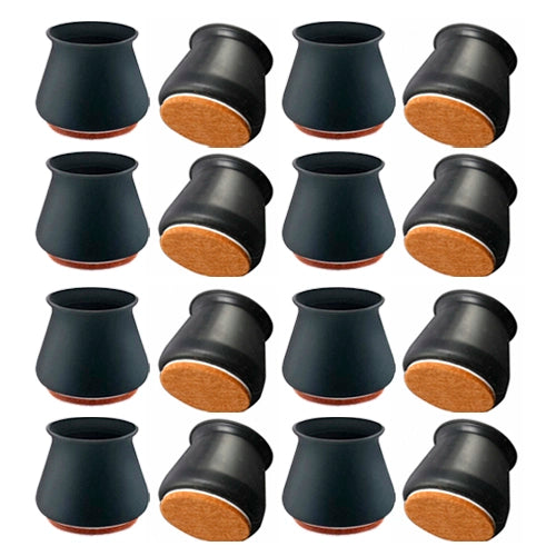 Kit com 16 Peças de Protetor de Pés de Cadeira e Mesa em Silicone